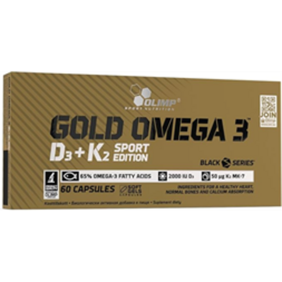 Olimp Sport Nutrition Gold Omega 3 D3+K2 60 Caps